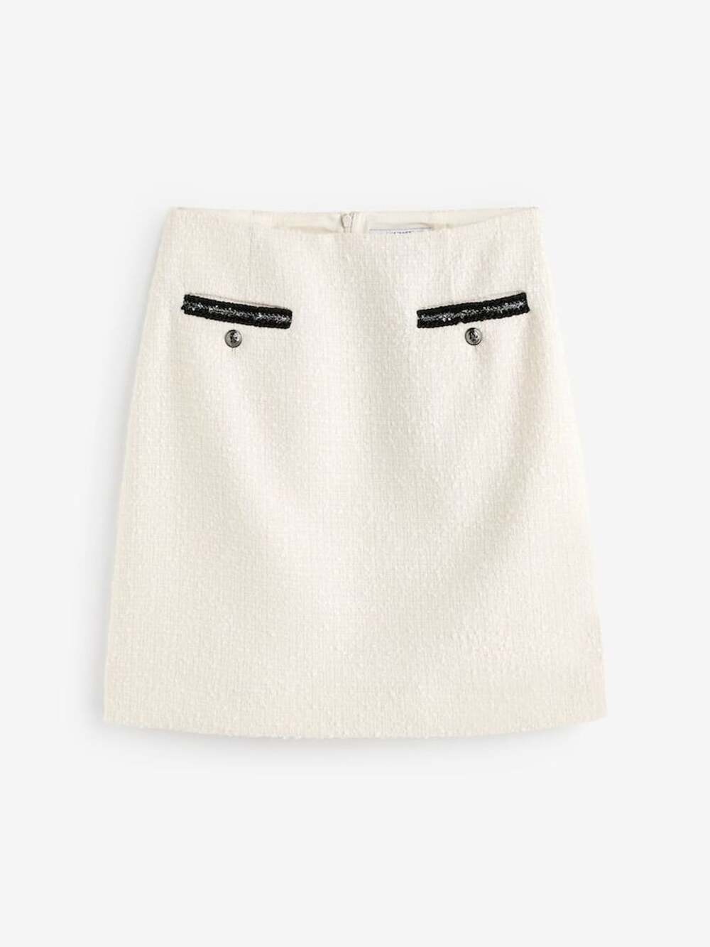 L.K.Bennett Cotton‎ Tweed Mini Skirt Sz6 Old Money Luxury